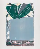 HAP Grieshaber, Blaue Vase (Hommage à Cézanne)