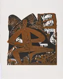 HAP Grieshaber, Alb 64, 1964, Holzschnitt auf Japan