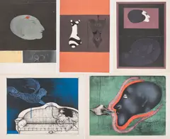 Paul Wunderlich, Konvolut von 5 Lithografien, a) La tete