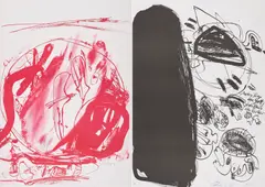 Walter Stöhrer, Konvolut von 2 Lithografien, a) Ohne Titel (Balub)