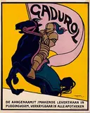 Jan Willem Sluiter, Gadurol de aangenaamst smakende levertraan in vasten vorm, 1918, poster