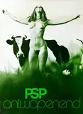 Georg Noordanus & Hendrik J. Koldeweij, PSP ontwapenend, 1971, poster