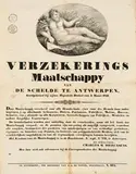 Henry Ratinckx, Verzekerings Maatschappy De Schelde te Antwerpen (Koninkrijk der Nederland), 1821, poster
