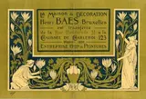 Henri Baes, La Maison de Décoration Bruxelles, 1896, poster