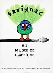 Raymond Savignac, Savignac Au Musée de L'Affiche, 1982, poster