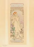 Alphonse Mucha, La dame au Camelias Sarah Bernhardt, poster