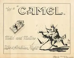 Martin van Camp, Try a Camel Mild and Mellow Like a Arabian Night Cigarettes, 1926, poster