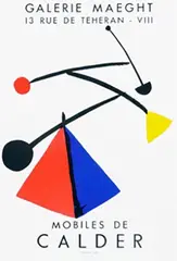 Alexander Calder, Galerie Maeght Paris Mobiles de Calder, 1954, poster