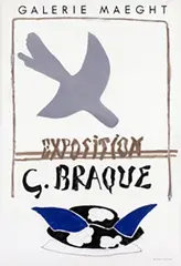 Georges Braque, Galerie Maeght Exposition G. Braque, 1959, poster