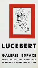 Lucebert, Galerie Espace Amsterdam Lucebert, 1974, poster