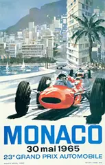 Michael Turner, Monaco 23e Grand Prix Automobile, 1965, poster