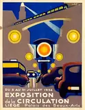 Poleff, Exposition de la Circulation Palais des Beaux-Arts Liège, 1934, poster