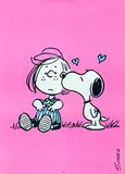 Charles M. Schulz, without text (Snoopy, Lucy and Schroeder), poster