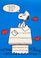 Charles M. Schulz, Snoopy Altijd maar vrolijk zijn, poster