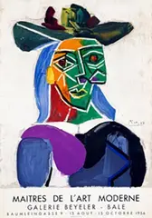 Galerie Beyeler Bale Maitres de L'Art Moderne by Pablo Picasso, 1956, poster, sold Jun 2026