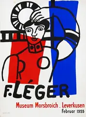 Fernand Léger, Museum Morsbroich Leverkusen Léger, 1955, poster