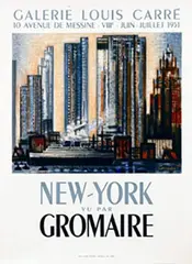 Marcel Gromaire, Galerie Louis Carré New York vu par Gromaire, 1951, poster