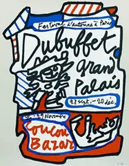 Jean Dubuffet, Grand Palais Bazar, 1973, poster