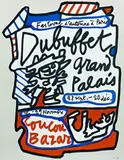 Jean Dubuffet, Grand Palais Bazar, 1973, poster