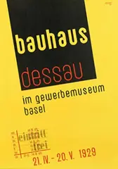 Franz Ehrlich, gewerbemuseum basel bauhaus dessau 1929, poster