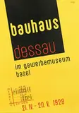 Franz Ehrlich, gewerbemuseum basel bauhaus dessau 1929, poster