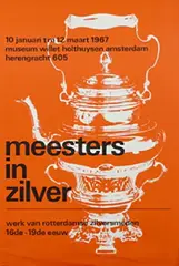 Wim Crouwel, willet holthuysen amsterdam meesters in zilver, 1967, poster