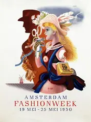 Eppo Doeve, Fashionweek Amsterdam, 1950, poster