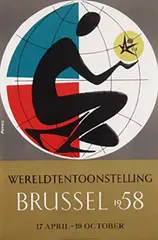 Richez, Wereldtentoonstelling Brussel, 1958, poster
