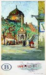 Armand G G Jamar, Belgische Spoorwegen Luik, 1939, poster