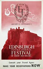 Archibald Brown Imrie, Edinburgh International Festival of music and drama, 1954, poster