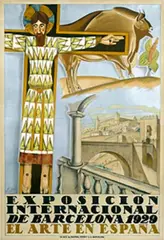 Fabra Gali, Exposición Internacional de Barcelona Art in Spain, 1929, poster
