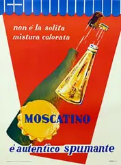 A. Pasqualini, Moscatino è autentico spumante, poster