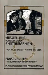 Ferdinand Dorsch, Ausstellung Kuenstlerischer Photographien Ernst Müller Dresden, 1905, poster