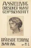 Hans Unger, Ausstellung Dresdner Kunst Genossenschaft Bruehlsche Terrasse, 1917, poster
