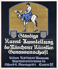 Hans Meyer-Kassel, Ständige Kunst-Ausstellung der Münchener Künstler=Genossenschaft., poster