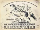 illegible signature, Kunstausstellung Berlin 1919 Berliner und Freie Secession Novembergruppe, 1919, poster