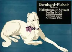 Lucian Bernhard, Bernhard-Plakate liefern Hollerbbaum & Schmidt Berlin, 1910, poster