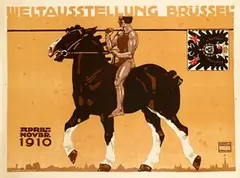 Ludwig Hohlwein, Weltausstellung Brüssel, 1910, poster