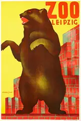 Mendelsohn, Zoo Leipzig (bear), poster