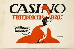 Wilhelm Kienzle, Casino Friedrichsbau Eröffnung Silvester Stuttgart, poster
