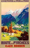 E. Paul Champseix, Route des Pyrénées Eaux-Bonnes Chemins de Fer, poster