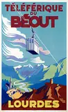 Hubert Mathieu, Téléférique du Béout Lourdes, 1952, poster