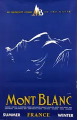 Y. Laty, Mont Blanc France summer winter, 1960, poster