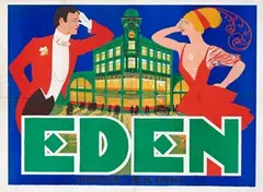Adolph Friedländer, Eden Concert Variéte (Amsterdam Wagenstraat), 1922, poster