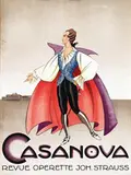 Henri Pieck, Casanova Revue Operette Johann Strauss, poster