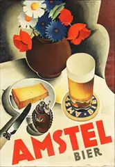 Jan Wijga, Amstel Bier, 1929, poster