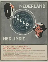 Han Harloff, Nederland Ned. Indië Radiotelefoondienst, 1925, poster