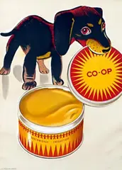 Walter Grieder, Co-Op Bodenwichse Encaustique, poster