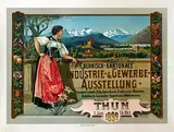Anton Reckziegel, Bernisch-Kantonale Industrie- & Gewerbe-Austellung Thun, 1899, poster