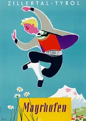 Arthur Zelger, Zillertal Tyrol Mayrhofen, poster